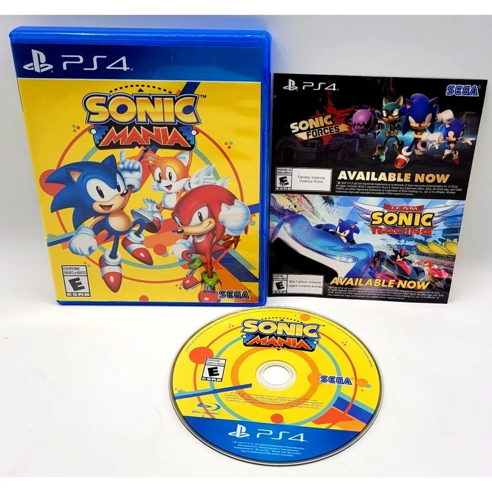 Sonic Mania‎ - Sony PlayStation 4 PS4 GAME CIB COMPLETE IN BOX